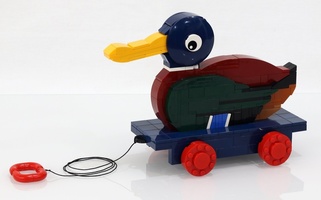 Набор LEGO MOC-13753 Игрушка-каталка Утка