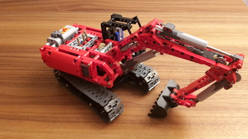 Набор LEGO Красный экскаватор