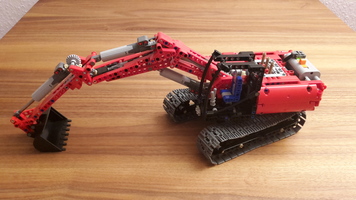 Набор LEGO Красный экскаватор