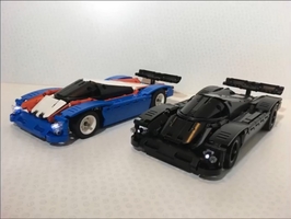 Набор LEGO MOC-14500 Lego Technic Le Mans Racer with BuWizz(Blue)