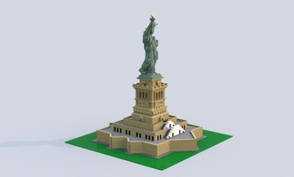 Набор LEGO MOC-15402 Основание в виде звезды для статуи Свободы