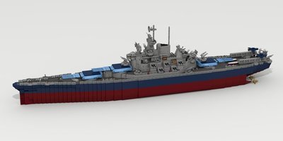 Набор LEGO MOC-15414 USS Alabama  (BB-60)