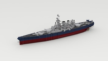 Набор LEGO MOC-16019 USS North Carolina (BB 55)