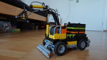 Набор LEGO MOC-16492 pneumatic rc excavator