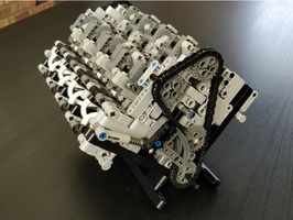 Набор LEGO MOC-17025 Bugatti W16 Pneumatic engine