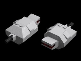 Набор LEGO MOC-17444 Turtle Class Shuttle (Micro)