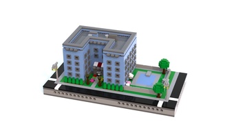 Набор LEGO MOC-21091 T77 Micropolis - Pool Apartments