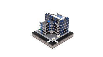 Набор LEGO MOC-21254 T77 Micropolis - Blue Hotel
