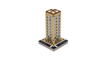 Набор LEGO MOC-21351 T77 Micropolis - Brick Yellow Office Tower