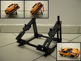 Набор LEGO MOC-21653 Adjustable Side Vertical Stand for 42056 Porsche 911 GT3 RS