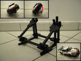 Набор LEGO MOC-21664 Adjustable Side Vertical Stand for 42096 Porsche 911 RSR