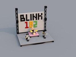Набор LEGO MOC-21788 Blink 182 Band with Stage