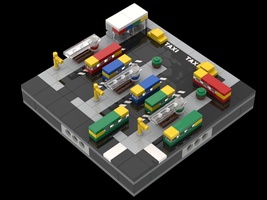 Набор LEGO MOC-21799 Micropolis Central Bus Station