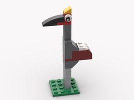 Набор LEGO MOC-21973 Black Crowned Crane