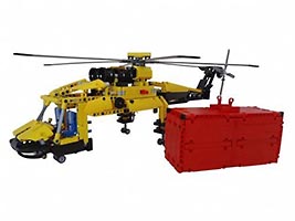 Набор LEGO MOC-4813 'Сикорский S-64' - вертолет-кран