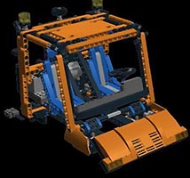 Набор LEGO MOC-4818 Модификация кабины Унимог U400