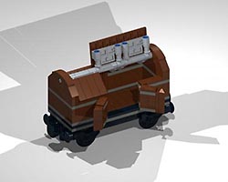 Набор LEGO MOC-5263 Полувагон с крышкой (4-х колесный)