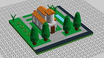 Набор LEGO MOC-5350 Греческий храм