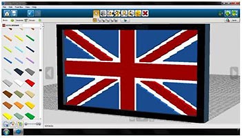 Набор LEGO MOC-5454 Британский флаг 'Юнион джек'