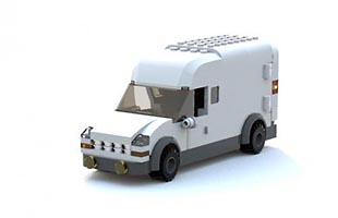 Набор LEGO MOC-5549 Машина транспортной компании ('Каблучок')