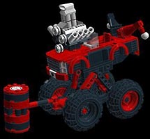 Набор LEGO MOC-5850 Монстр-трак Харли Квинн с молотом