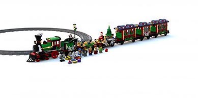 Набор LEGO MOC-5867 Зимний праздничный поезд