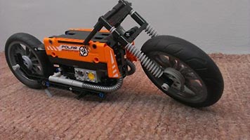 Набор LEGO MOC-5907 Оранжевый мотоцикл