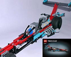 Набор LEGO MOC-5972 42050B - Supercharged Dragster - RC