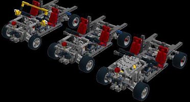 Набор LEGO MOC-6044 Шасси для маленькой машины