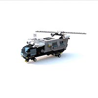 Набор LEGO MOC-6288 Полицейский двухвинтовой вертолет