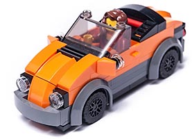 Набор LEGO MOC-6629 Оранжевый кабриолет