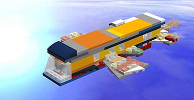 Набор LEGO MOC-6678 Пассажирский самолет