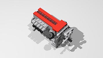 Набор LEGO MOC-6794 Alfa Romeo GTA Junior engine