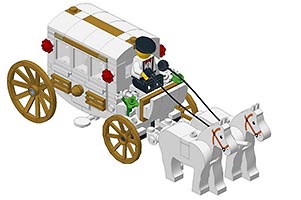 Набор LEGO WEDDING-HORSE-DRAWN-CAB-INSTRUCTIONS