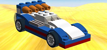 Набор LEGO MOC-7655 Ракетомобиль