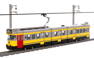 Набор LEGO MOC-7958 Желтый трамвай Амстердама
