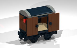 Набор LEGO MOC-8427 4-Wheel Box Wagon (mini)