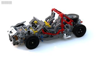Набор LEGO MOC-8882 Rallycar chassis