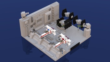 Набор LEGO MOC-9741 Centi Scale Death Star Trench Run