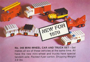 Набор LEGO 348-2 Mini-Wheel Car and Truck Set