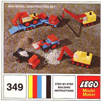 Набор LEGO 349-2 Mini-Wheel Construction Set
