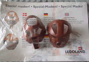 Набор LEGO bilmasks Special Masks! - 2 (Dark) Copper Color Kanohi (Legoland Billund)
