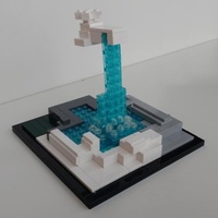 Набор LEGO Фонтан на площади Объединенных Наций (ООН)